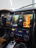 Магнитола для + сенсорная LCD панель климата для Land Rover Discovery 5 2017-2022 (взамен 10" экрана без кнопки OPEN) - RDL-1755-medium монитор 13.3" на Android 13, 8Гб+128Гб, CarPlay, 4G SIM-слот