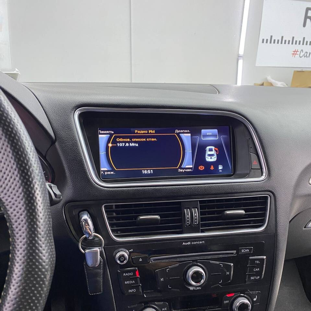 Магнитола для Audi Q5 2008-2016 8R (без джойстика MMI) - RDL-9606 монитор 8.8" на Android 13, 8Гб+128Гб, CarPlay, 4G SIM-слот