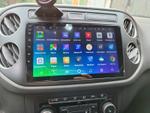 Магнитола для Volkswagen Tiguan 1 2007-2016, Golf Plus (рамка 9 чёрная, любая кнопка) - Teyes CC2 PLUS монитор 9" QLED, Android 10, Быстрая, SIM-слот