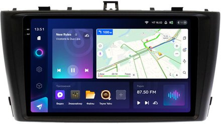 Магнитола для Toyota Avensis T270 2008-2015 (рамка черная) - Teyes CC3-2K QLed Android 10, ТОП процессор, SIM-слот, CarPlay
