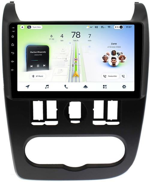 Магнитола для Lada Largus 2012-2021 - Teyes CC4L монитор 9" IPS на Android 14, Быстрая, Snapdragon 662, CarPlay, 4G SIM-слот