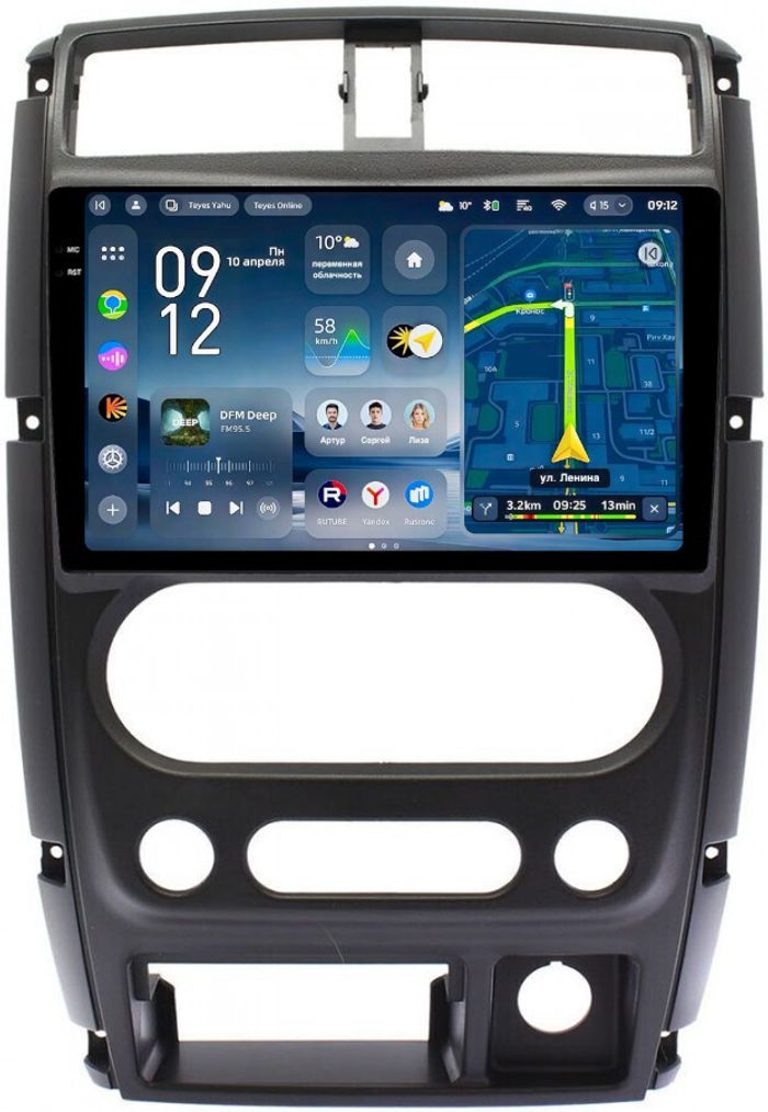 Магнитола для Suzuki Jimny 3 2005-2018 - Teyes CC4-PRO монитор 9.5" 2K QLED на Android 13, Snapdragon 778G, ИИ, CarPlay, DSP, 4G SIM-слот