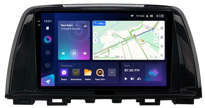 Магнитола для Mazda 6 GJ 2012-2014 - Teyes CC3-2K QLed Android 10, ТОП процессор, SIM-слот, CarPlay