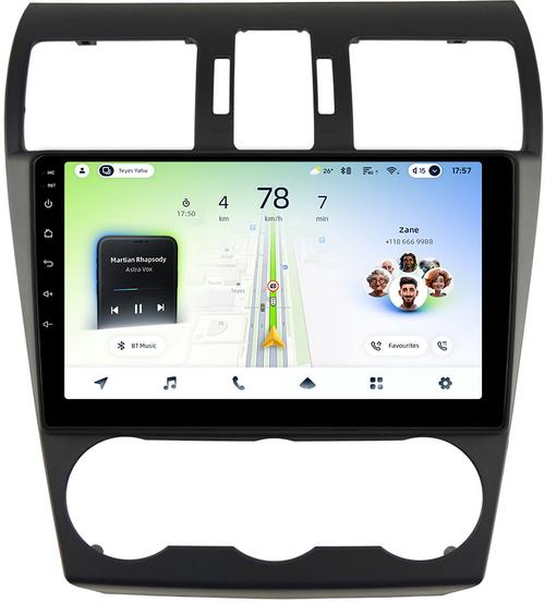 Магнитола для Subaru Forester 4 2012-2015, Impreza 4, XV (без штатной КЗВ) - Teyes CC4L монитор 9" IPS на Android 14, Snapdragon 662, CarPlay, 4G SIM-слот