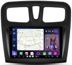 Магнитола для Renault Logan 2, Sandero 2 2014+ (рамка 9) - FarCar S500-TS20 монитор 9.5" 2K QLED на Android 14, Быстрейшая, CarPlay, 4G SIM-слот