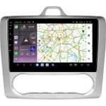 Магнитола для Ford Focus 2 2004-2011 (климат) - Kuberg QLed, Android 13, Быстрейшая, CarPlay, SIM-слот