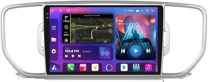 Магнитола для KIA Sportage 4 2016-2018 - FarCar BM576M-2K монитор 9.5" 2K QLED на Android 14, TS10, 4+32Гб, CarPlay, 4G SIM-слот