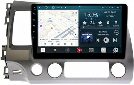 Магнитола для Honda Civic 8 4d 2005-2012 седан - Redpower 024 Android 10, ТОП процессор, 6Гб+128Гб, CarPlay, SIM-слот