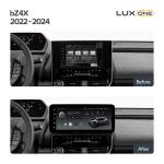 Магнитола для Toyota bZ4X - Teyes LUX ONE 360 монитор 12.3", Android 10, Быстрая, CarPlay, 4G SIM-слот, 4 камеры в комплекте