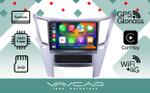 Магнитола для Subaru Legacy 5, Outback 4 2009-2014 (левый руль, рамка серебро) - Vaycar VA71-0061 на Android 13, Быстрая, 4G SIM-слот