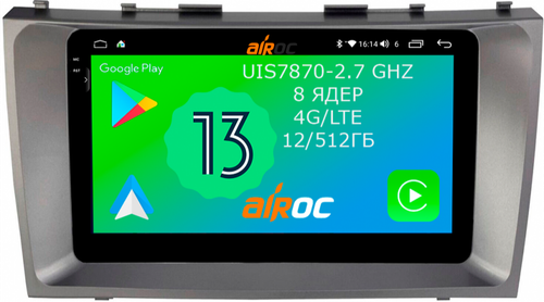 Магнитола для Toyota Camry 2006-2011 - Airoc 2K AU-1108 Android 13, TS20, 12/512Гб, SIM-слот
