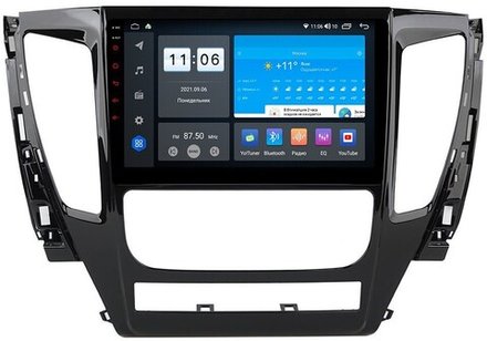 Магнитола для Mitsubishi Pajero Sport 3 2016-2021 (АКПП) - AK335R9-MTK-LTE Android 10, 8-ядер, 4-64Гб, SIM-слот