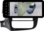 Магнитола для Mitsubishi Outlander 3 2012-2022 (овальный климат, рамка 9) - Teyes LUX ONE 360 монитор 12.3" 2K QLED на Android 10, 6Гб+128Гб, CarPlay, 4G SIM-слот, 4 камеры в комплекте