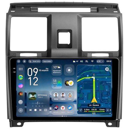 Магнитола для УАЗ Патриот, Пикап 2012-2016 - Teyes CC4-PRO монитор 9.5" 2K QLED на Android 13, Snapdragon 778G, ИИ, CarPlay, DSP, 4G SIM-слот