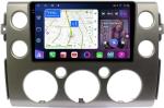 Магнитола для Toyota FJ Cruiser 2005-2022 (рамка серая) - FarCar BM9-2K-9543S монитор 9.5" 2K QLED на Android 14, Быстрая, CarPlay, 4G SIM-слот