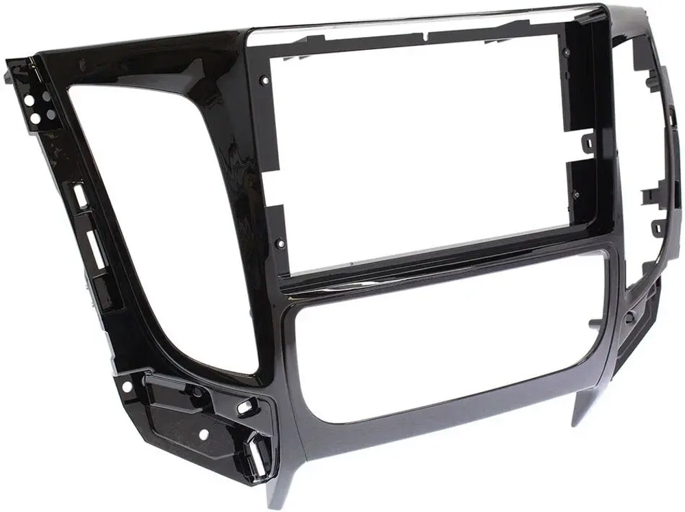 Магнитола для Mitsubishi L200 2015-2019 (климат), Pajero Sport 3 2016-2023 (МКПП), FIAT Fullback - Teyes LUX ONE ROUND монитор 12.3" 2K QLED на Android 10, CarPlay, 4G SIM-слот