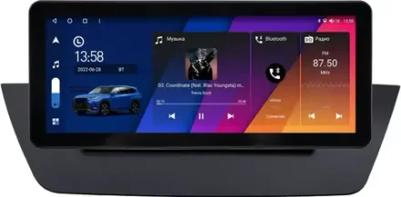 Магнитола для BMW X1 (E84) 2009-2014 - Canbox H-Line 3100 монитор 12.3" QLED в стиле Audi на Android 10, ТОП-процессор, CarPlay, 4G SIM-слот