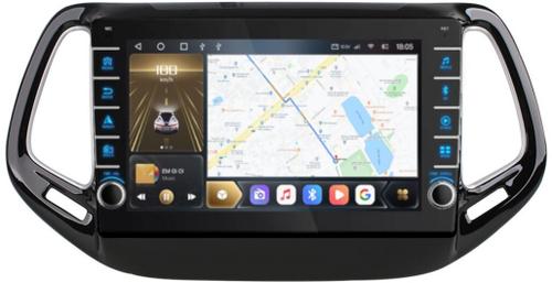 Магнитола для Jeep Compass 2016+ - Kuberg OL-1255 (кнопки и крутилки), Android 12, TS10, CarPlay, 4G SIM-слот