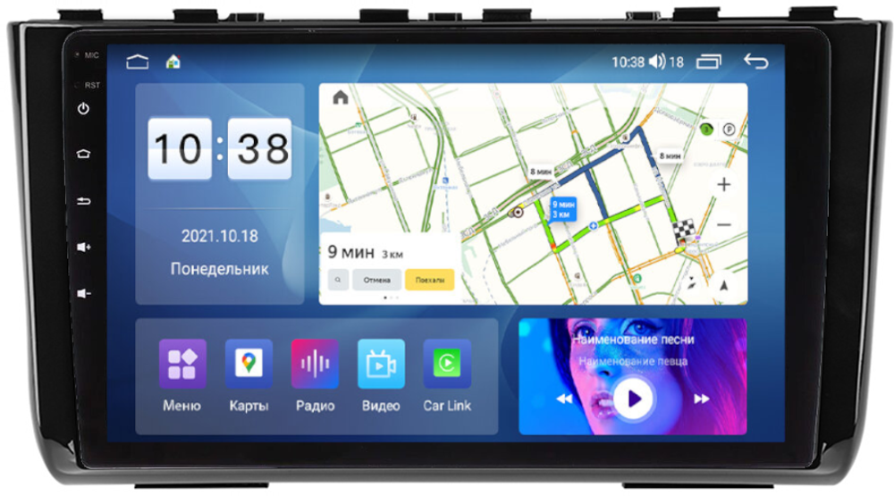 Магнитола для Hyundai Creta 2 2021-2022, Solaris HC 2024+ - Parafar PF408UHD на Android 13, QLED, ТОП процессор, 8Гб+128Гб, CarPlay, 4G SIM-слот