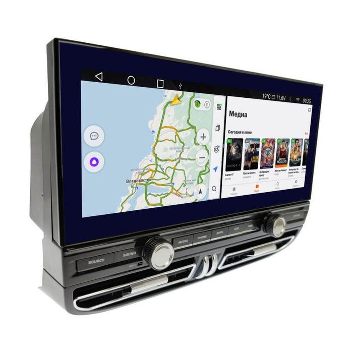 Магнитола для Porsche Cayenne 958 2010-2016 - Kuberg KP-P1201 монитор 12.3" на Android 10, Быстрая, CarPlay, 4G SIM-слот
