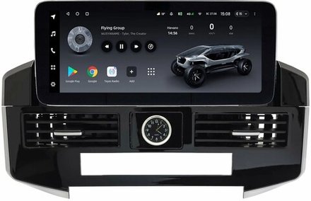 Магнитола для Toyota Land Cruiser 200 2007-2015 (экран климата снизу) - Teyes LUX ONE ROUND монитор 12.3" 2K QLED, Android 10, CarPlay, 4G SIM-слот