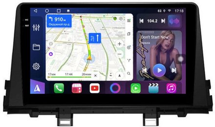 Магнитола для KIA Picanto 3 2017+ - FarCar BM795M монитор 9.5" QLED на Android 14, TS10, 4+32Гб, CarPlay, 4G SIM-слот