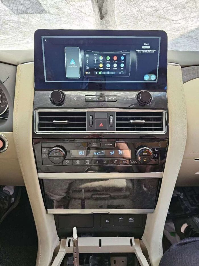 Магнитола для Nissan Patrol Y62, Infiniti QX56/QX80 2010Z-2019 (поддержка Bose, 360 и мониторов) - Kuberg ZH-N1213 монитор 12.3", Android 12, 8/128Гб, CarPlay, 4G SIM-слот, беспроводная зарядка