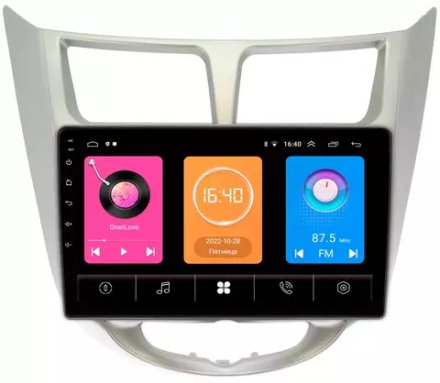 Магнитола для Hyundai Solaris 2010-2016 -  GT9-9270 на Android 10, 2ГБ-16ГБ