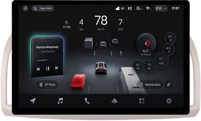 Магнитола для Nissan March K12 / Micra K12 / 2002-2010 - Teyes CC4-PRO монитор 13" 2K QLED на Android 13, Быстрейшая, Snapdragon 778G, ИИ, CarPlay, DSP, 4G SIM-слот
