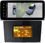 Магнитола для Opel Astra H (перенос БК вниз, черная) - Teyes LUX ONE 360 монитор 12.3" 2K QLED на Android 10, Быстрая, CarPlay, 4G SIM-слот, 4 камеры в комплекте