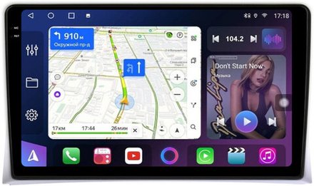 Магнитола для Volkswagen Multivan T5 2003-2015 - FarCar BM042-MM-2K монитор 9.5" 2K QLED на Android 14, TS10, 4+32Гб, CarPlay, 4G SIM-слот