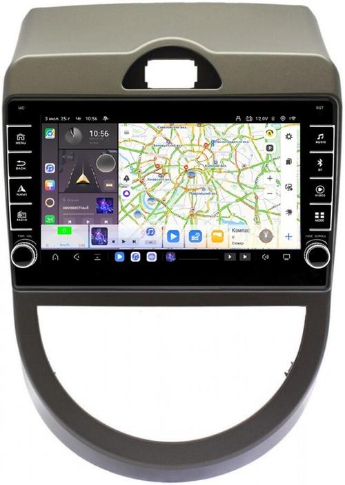 Магнитола для KIA Soul 2008-2011 (AM) - Kuberg OL-9739 (кнопки и крутилки) Android 13, TS20, 6+128Гб, CarPlay, 4G SIM-слот