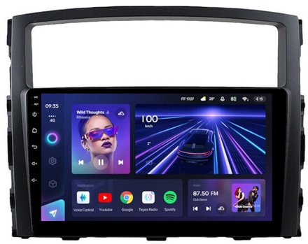 Магнитола для Mitsubishi Pajero 4 2006-2022 - Teyes CC3 Android 10, ТОП процессор, 4/32 Гб, CarPlay, SIM-слот