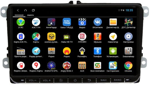 Магнитола для Volkswagen T5, T6, Tiguan, Passat, Polo, Jetta, Amarok, Golf и др., Skoda Fabia, Rapid - Parafar PF904XHD9 на Android 11, 8-ЯДЕР, 4ГБ-64ГБ, SIM-слот