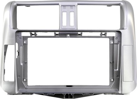 Магнитола для Toyota Land Cruiser Prado 150 2009-2013 (рамка серебро) - Teyes CC3-2K монитор 13", QLED+2K, Android 10, 4G SIM-слот, CarPlay