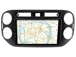 Магнитола для Volkswagen Tiguan 2011-2016 (рамка черная, прямоуг. кнопка) - Vaycar VA81-0489 на Android 13, 8-ядер, 4G SIM-слот