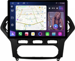 Магнитола для Ford Mondeo 4 2007-2010 (рамка чёрная) - FarCar BX877 монитор 13" 2K QLED на Android 13, TS10, 6+128, CarPlay, 4G SIM-слот