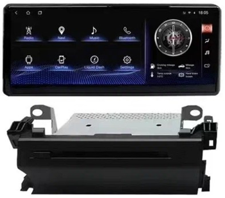 Магнитола для Toyota Land Cruiser 300 (экран климата снизу) - Kuberg KP-T1210DVD монитор 12.3", Android 10, 6+128Гб, CarPlay, 4G SIM-слот, DVD привод в комплекте