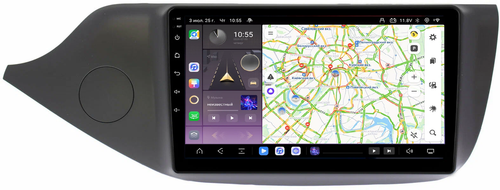 Магнитола для KIA Ceed 2 (JD) 2012-2018 (рамка глянцевая) - Kuberg QLed, Android 13, TS20, CarPlay, SIM-слот