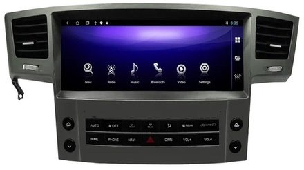 Магнитола для Lexus LX570 2007-2015 - Kuberg KP-L1209 на Android 13, 6Гб+128Гб, CarPlay, 4G SIM-слот