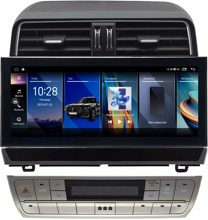Магнитола для Toyota Land Cruiser Prado 150 2009-2024 - Kuberg монитор 12.5" в стиле LEXUS на Android 12, 2К экран, Быстрая, CarPlay, 4G SIM-слот