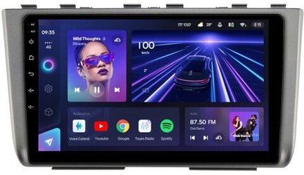 Магнитола для Hyundai Creta 2 2021-2022, Solaris HC 2024+ (рамка серая) - Teyes CC3 монитор 10" QLED на Android 10, ТОП процессор, 4+32Гб, CarPlay, 4G SIM-слот