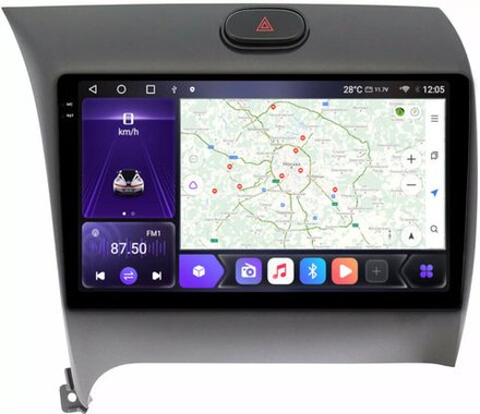 Магнитола для KIA Cerato III 2013-2018 - Kuberg OL-9732 QLed+2K, Android 12, TS10, CarPlay, 4G SIM-слот