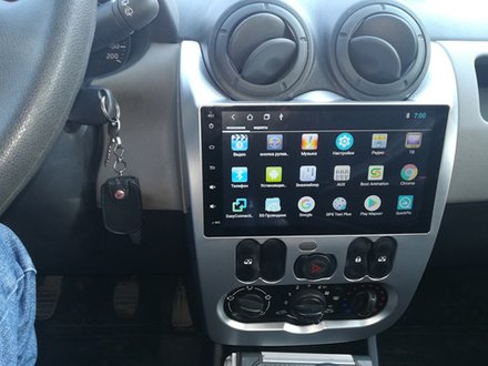 Магнитола для Renault Logan/Sandero 2009-2014 - Kuberg QLed, Android 13, TS20, CarPlay, SIM-слот
