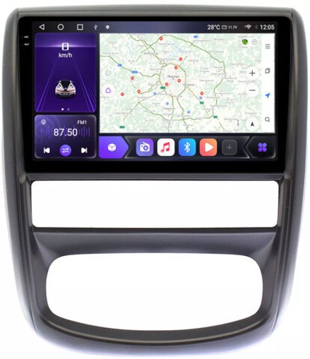 Магнитола для Renault Duster 2010-2015, Nissan Terrano 2014+ - Kuberg OL-9995 QLed+2K, Android 12, TS10, CarPlay, 4G SIM-слот