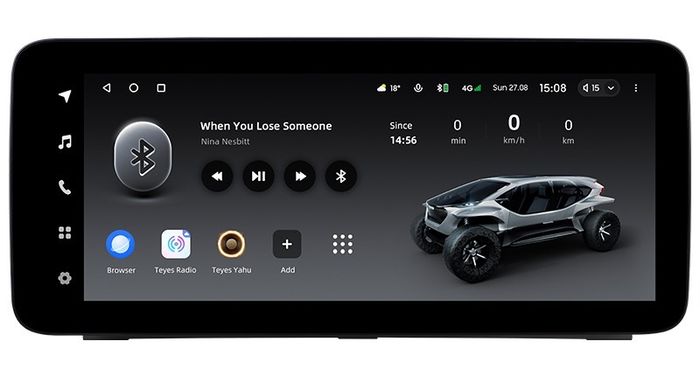 Магнитола для Jeep, Dodge 2007-2018 (207x98мм) - Teyes LUX ONE 360 монитор 12.3" на Android 10, Быстрая, CarPlay, 4G SIM-слот, 4 камеры в комплекте