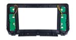 Комплект рамки с разъёмами 9"+can Toyota Prado 150 2017-2022 с кнопками