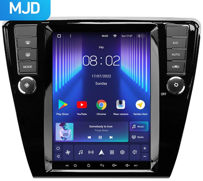 Магнитола для Skoda Octavia A7 2013-2020 (кондиционер) - Teyes TPRO 2 монитор 9.7" QLED в стиле "Тесла" на Android 10, TS10, 4G SIM-слот