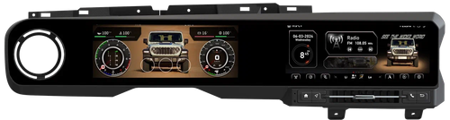 Магнитола для Jeep Wrangler 2018+ (черный) - Kuberg ZH-J1301B Android 12, 8ГБ-128ГБ, SIM-слот, CarPlay
