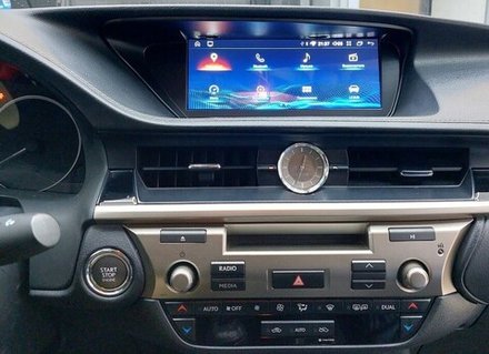 Магнитола для Lexus ES250 2012-2015 (взамен монохром экрана) - RDL-LEX-ES монитор 10.25" на Android 13, 8Гб+128Гб, CarPlay, 4G SIM-слот, джойстик в комплекте